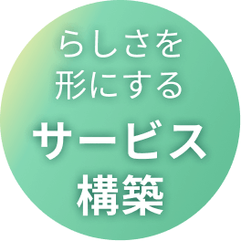 らしさを形にする サービス構築